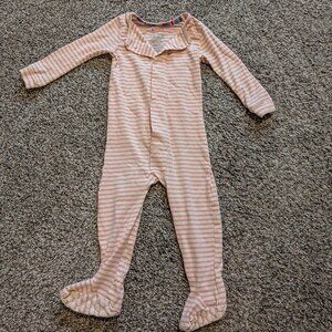 Pink Striped Magnetic Me Onesie, 12-18 month